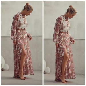 Anthropologie Allaire Maxi Shirtdress